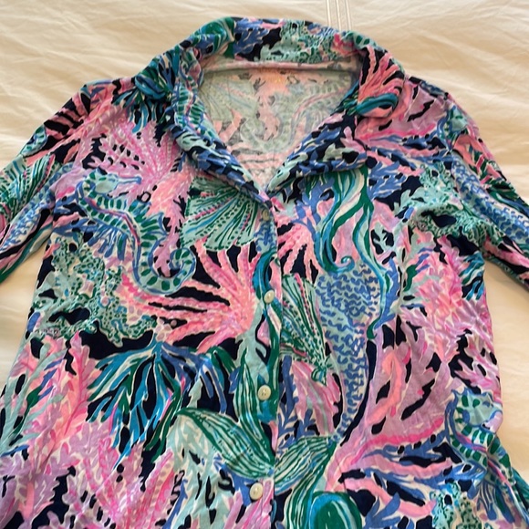 Lilly Pulitzer Long Sleeve Pajama Top - Picture 2 of 4